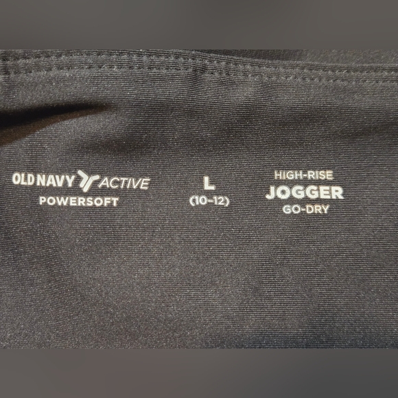 Old Navy Girls L Black High-Rise Joggers - Picture 4 of 6